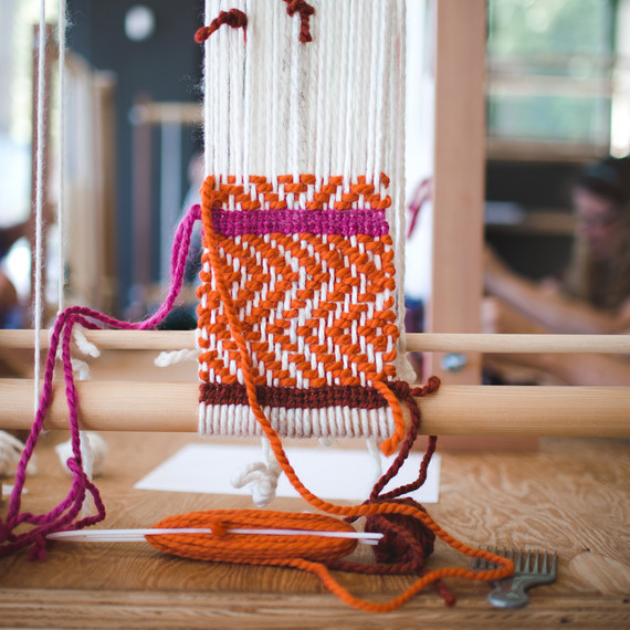 weaving orange pink wild craft studio school weaving orange pink wild craft studio school