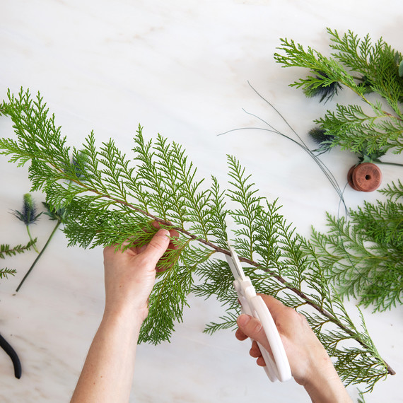 asymmetrical christmas wreath cut greens asymmetrical christmas wreath cut greens