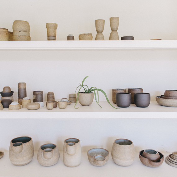 shelves of ceramic pottery by julie cloutier shelves of ceramic pottery by julie cloutier
