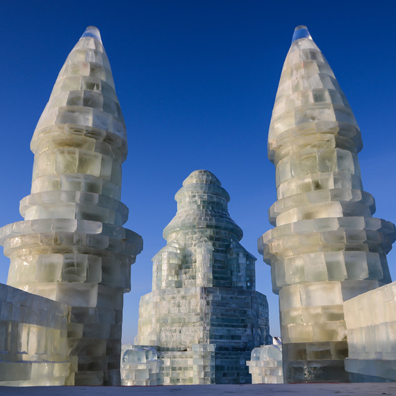 fortress architectural ice sculpture fortress architectural ice sculpture