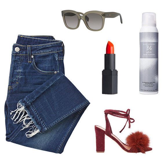 jeans shoes lipstick hair powder sunglasses jeans shoes lipstick hair powder sunglasses