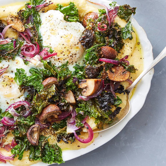 polenta mushroom kale polenta mushroom kale