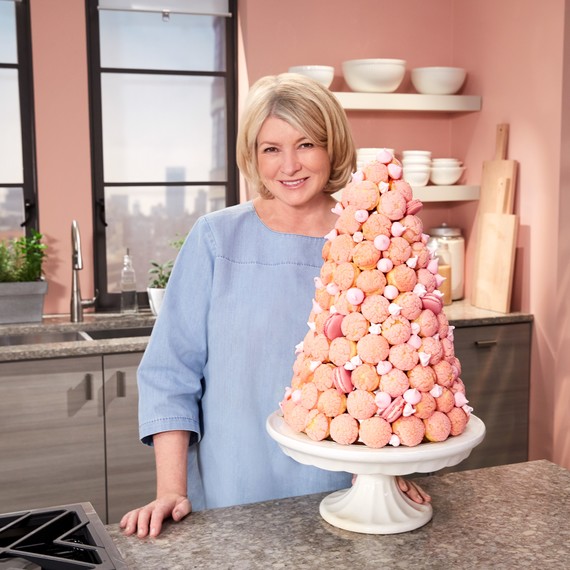 Martha with croquembouche Martha with croquembouche