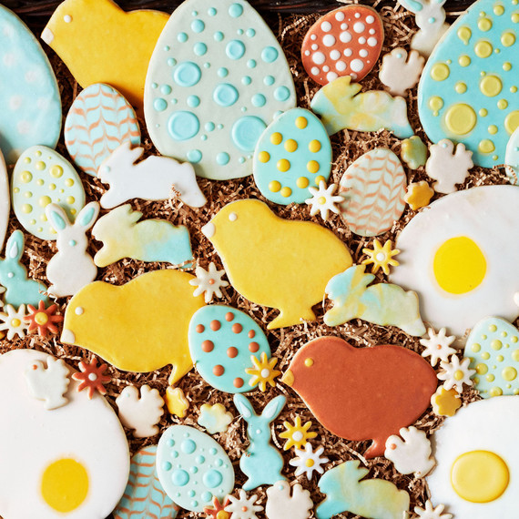 colorful frosted spring themed and easter egg sugar cookies colorful frosted spring themed and easter egg sugar cookies