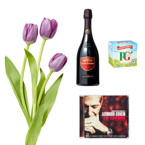 tulips pg tips tea leonard cohen cd champagne tulips pg tips tea leonard cohen cd champagne