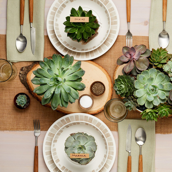 macys gray heirloom collection succulents table setting macys gray heirloom collection succulents table setting