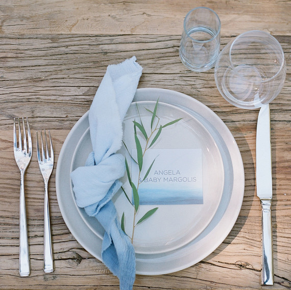 baby shower placesetting