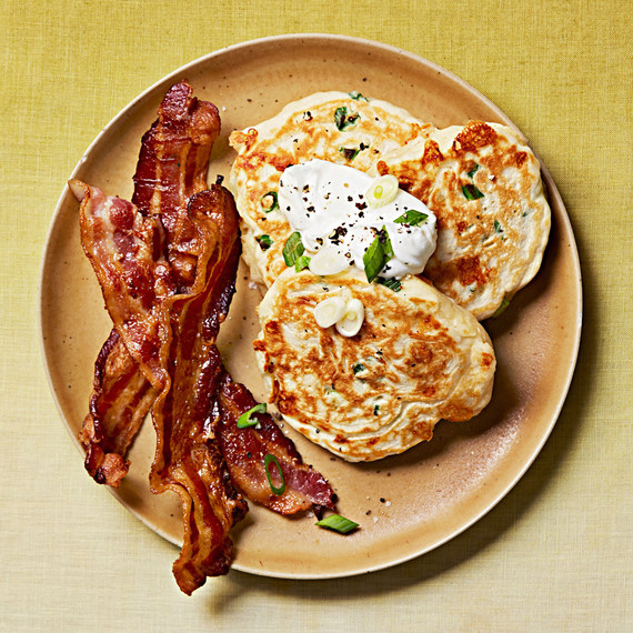 savory cheddar scallion pancakes bacon savory cheddar scallion pancakes bacon