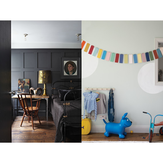 Farrow & Ball Down Pipe and Pale Powder Farrow & Ball Down Pipe and Pale Powder