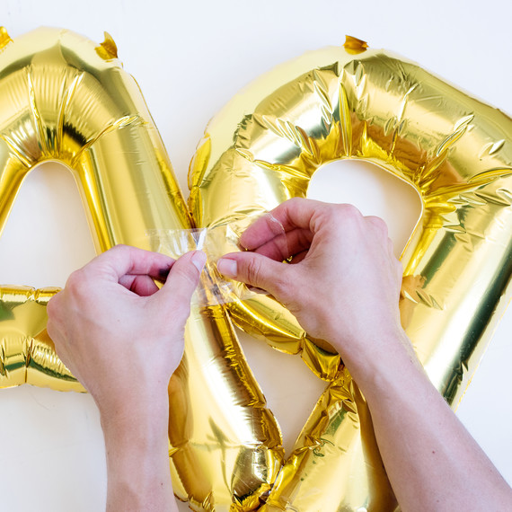 Step 0 - Tape Letters Together