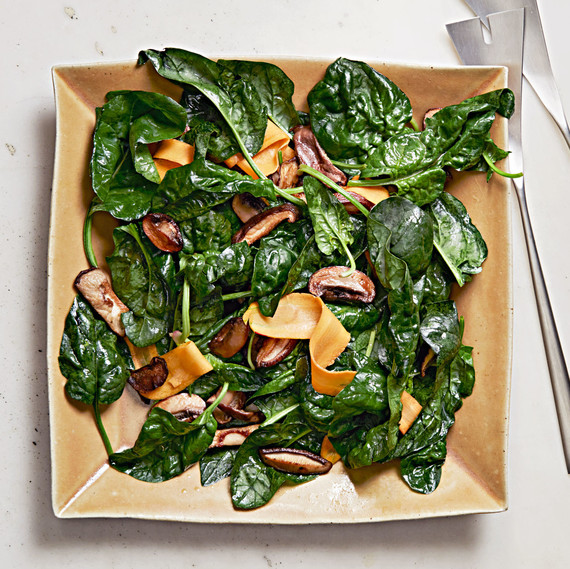 warm spinach salad with soy vinaigrette warm spinach salad with soy vinaigrette