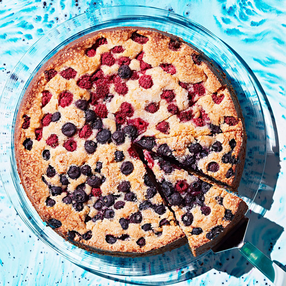 bourbon and brown-sugar cake with berries bourbon and brown-sugar cake with berries