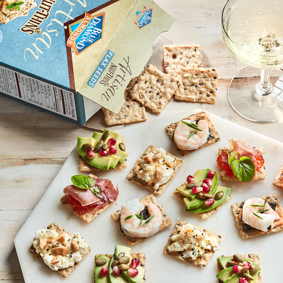 crackers with all toppings and blue diamond box crackers with all toppings and blue diamond box