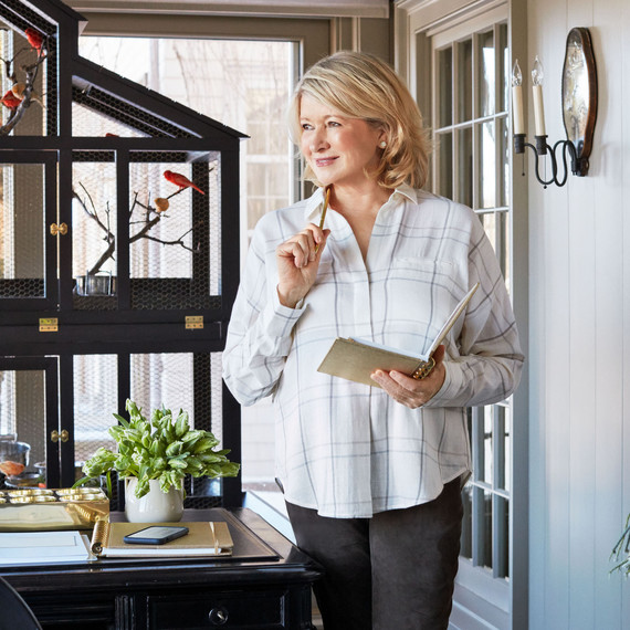 martha stewart with pen and notebook in office 188APP玛莎·斯图尔特,办公室里有笔和笔记本