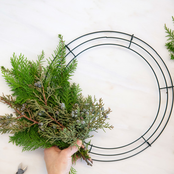 asymmetrical christmas wreath bundle on a form asymmetrical christmas wreath bundle on a form
