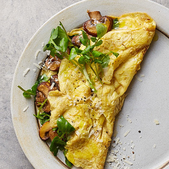 omelet with mushrooms avocado and watercress omelet with mushrooms avocado and watercress