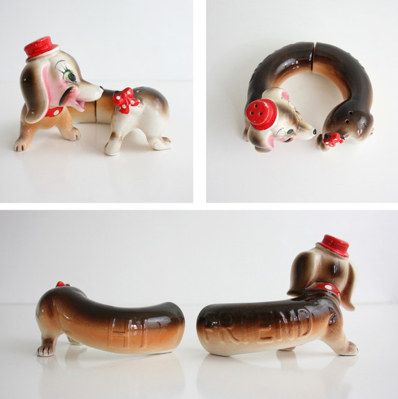 dachshund salt and pepper shakers dachshund salt and pepper shakers