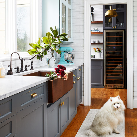 kitchen redo with wine rack and dark farmhouse sink kitchen redo with wine rack and dark farmhouse sink