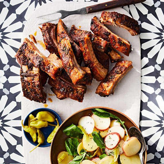 tuscan ribs with balsamic potato salad tuscan ribs with balsamic potato salad