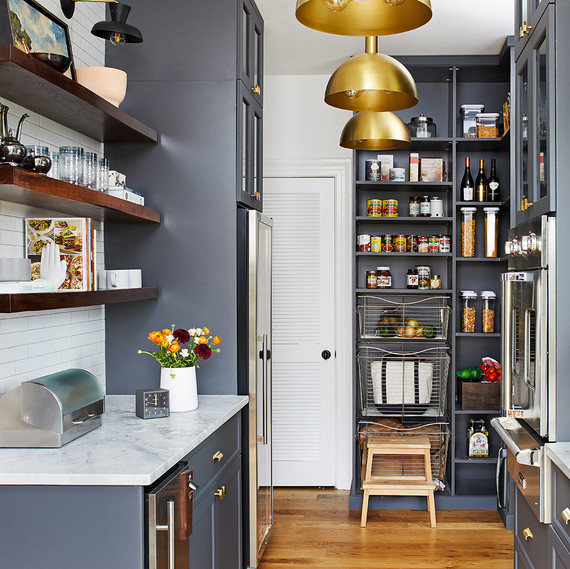 kitchen redo with open pantry storage kitchen redo with open pantry storage