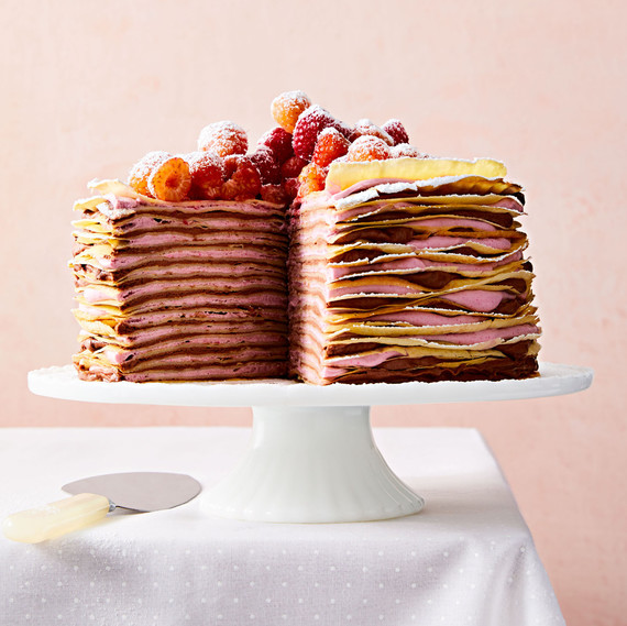 raspberry and chocolate hazelnut crepe cake raspberry and chocolate hazelnut crepe cake