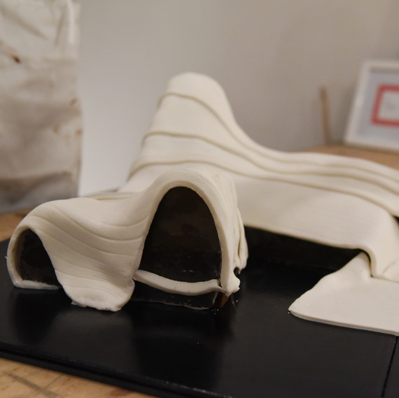 Zaga Hadid's Heydar Aliyev Center recreated at the Great Architectural Bake-Off Zaga Hadid's Heydar Aliyev Center recreated at the Great Architectural Bake-Off