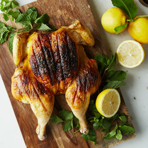 SPATCHCOCKED SAFFRON CHICKEN SPATCHCOCKED SAFFRON CHICKEN