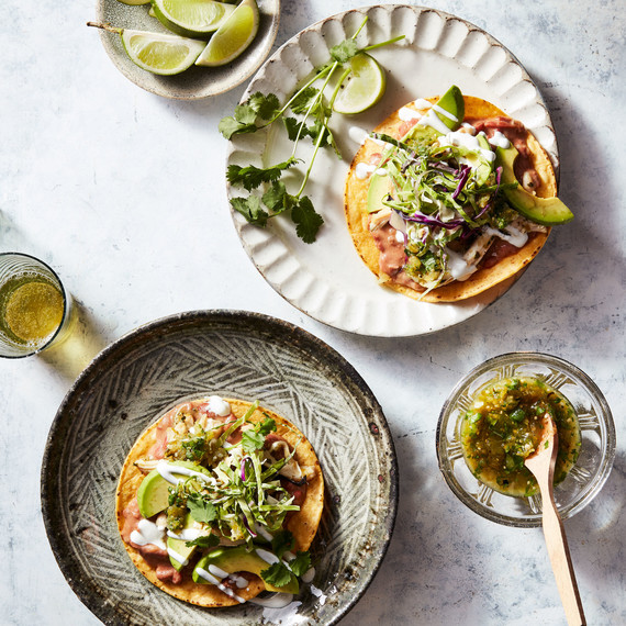 chicken tostadas tomatillo cilantro salsa chicken tostadas tomatillo cilantro salsa