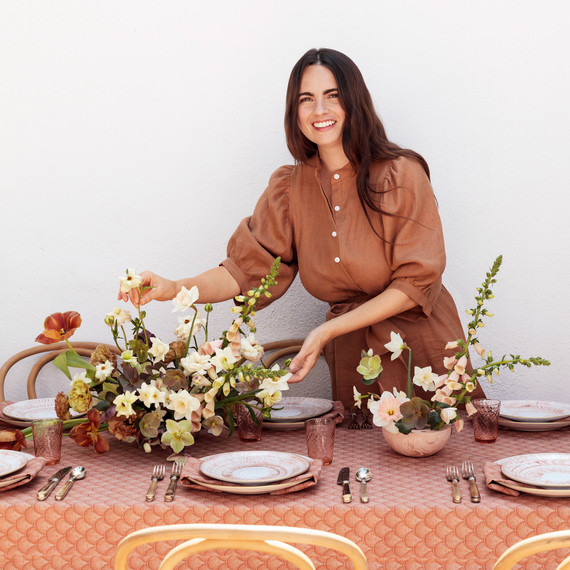 flower designer kristen caissie at table brunch flower designer kristen caissie at table brunch