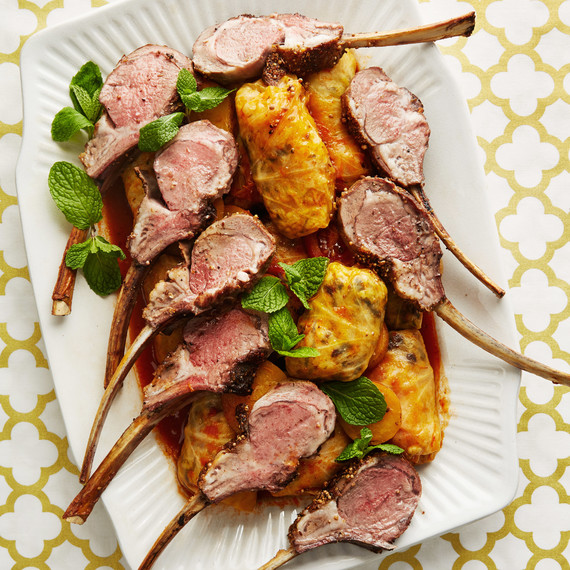 cabbage spiced lamb chops