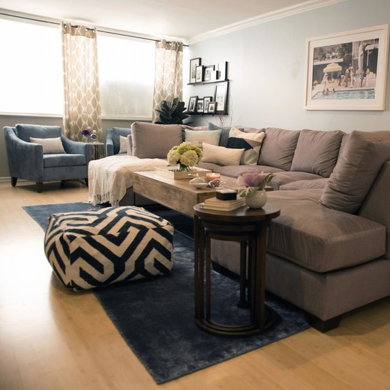Ocean Blue Accents and a Neutral Palette