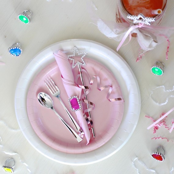 Pink Princess Party Table Setting