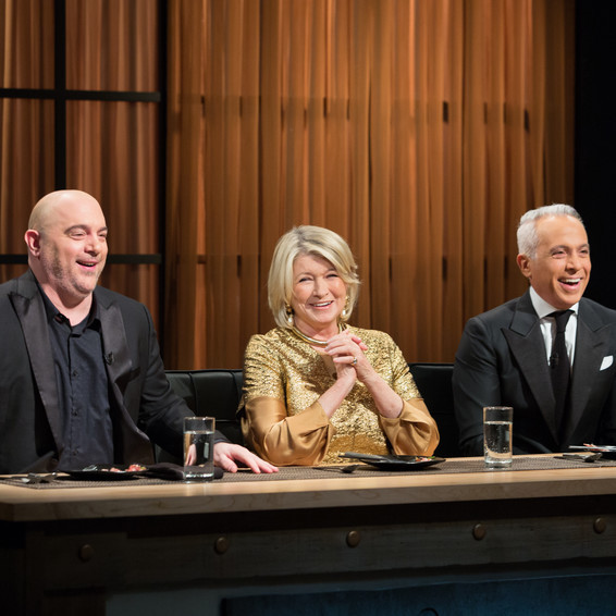 Martha on Chopped judging panel Martha on Chopped judging panel