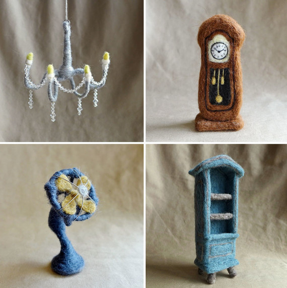 Winnie Chui's needle-felted wool furniture Winnie Chui's needle-felted wool furniture