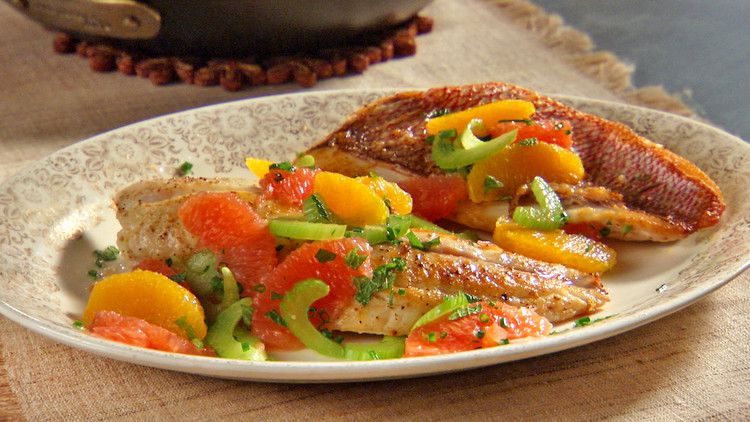 Pan-Seared Red Snapper with Citrus-Herb Relish_image