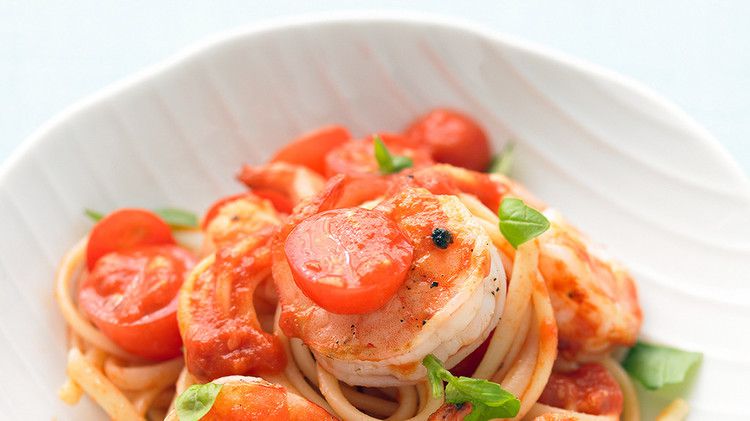 Shrimp, Tomato, and Basil Pasta_image