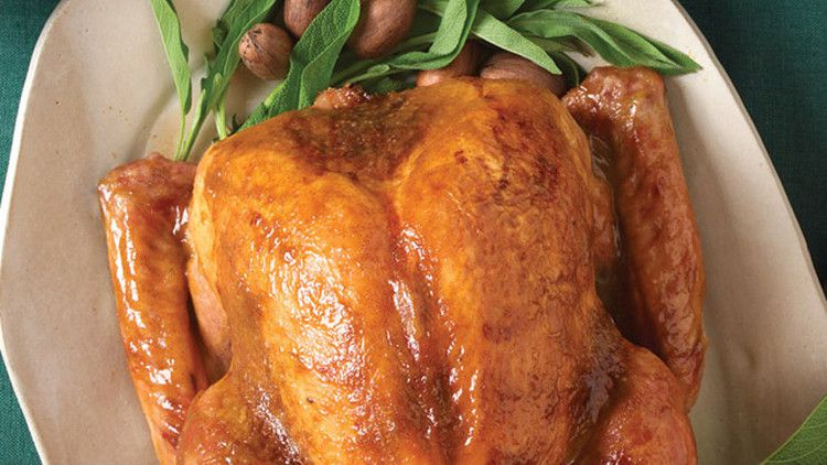 Roast Turkey with Brown Sugar and Mustard Glaze image