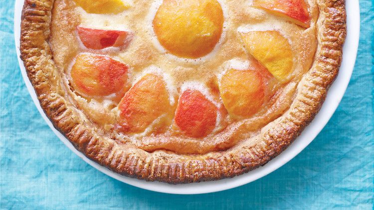 Peach-Custard Pie_image