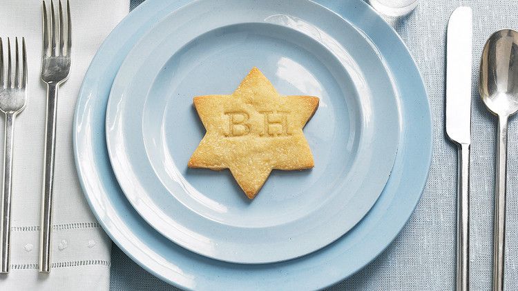shortbread cookies stamp star