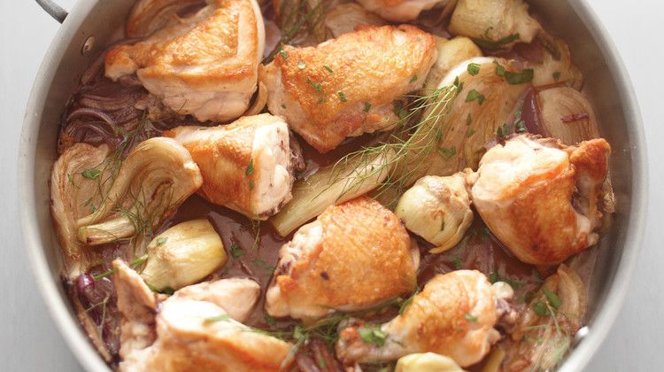 Chicken, Fennel, and Artichoke Fricassee_image