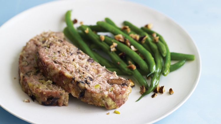 Turkey Meatloaf with Fontina and Mushrooms_image