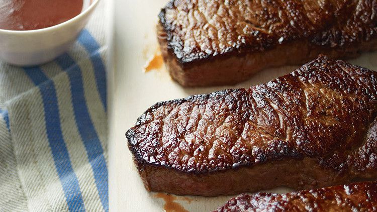 New York Strip Steaks with Red-Wine Sauce_image