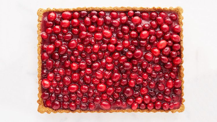 Nut-Crusted Cranberry Tart image