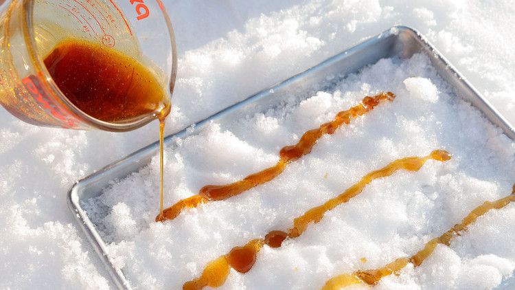 picture of maple taffy from marthastewart.com