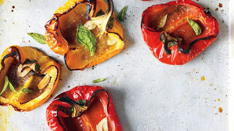 Roasted Peppers with Garlic and Herbs_image