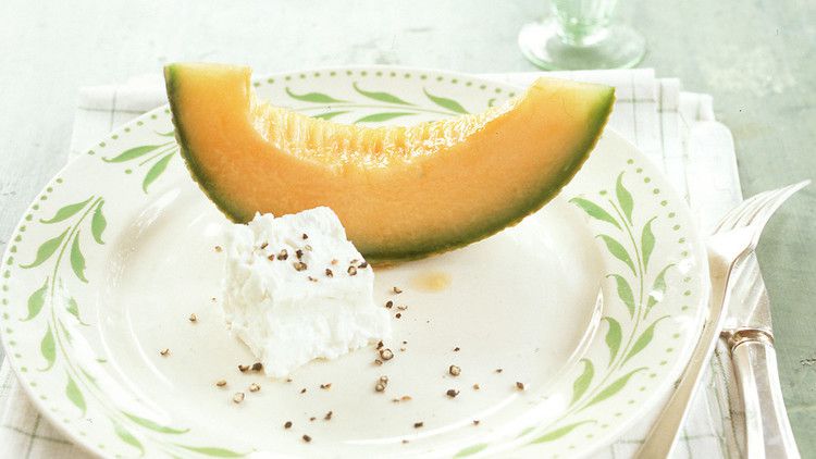 Cantaloupe Wedges with Feta Cheese image