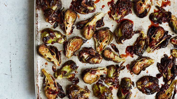 Roasted Brussels Sprouts with Honey-Chipotle Glaze_image