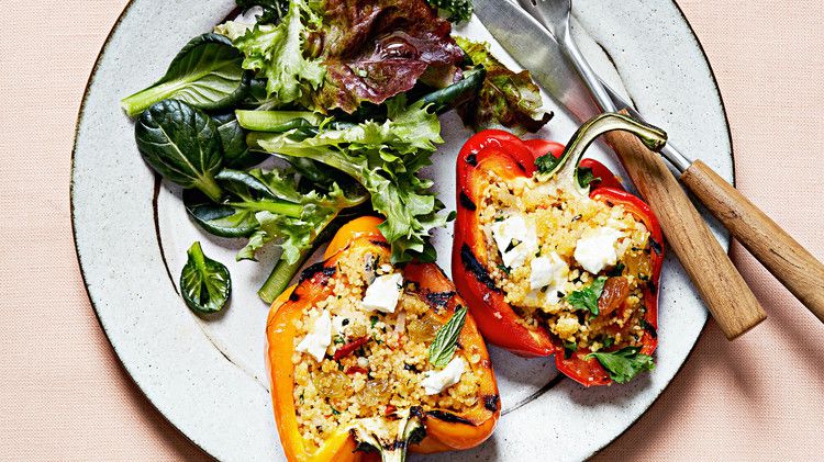 Grilled Vegetarian Stuffed Peppers image