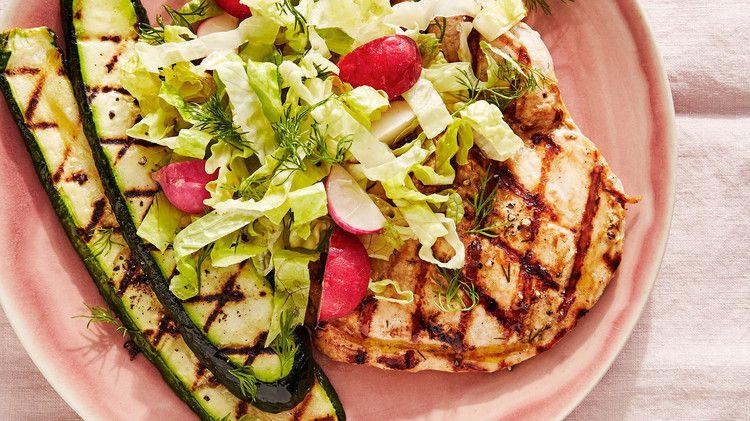 Grilled-Chicken-and-Zucchini Salad Recipe | Martha Stewart
